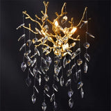 Modern Luxury Crystal LED Wall Lamp - Decorative Sconce Light Fixture for Living Room Background, Bedroom Bedside & Villa Interiors