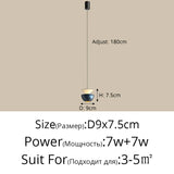 2026 New Bedside Led Pendant Lights Simple Bedroom Aisle Porch Cloakroom Small Chandelier Modern Home Indoor Decor Lighting Lamp