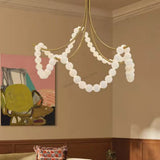 2026 New Black Branch Chandelier, Spanish Natural Marble Lustre, Dimmable Pendant Lamp for Villa, Stylish Light for Ceilings
