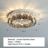 Modern LED Crystal Ceiling Light - Luxury Lustre for Living Room & Kitchen