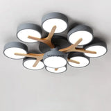 Nordic Modern Macaron Ceiling Lamp Chandelier Bedroom Minimalist Wood Home Decor Living Room Kitchen LED Lighting Fixtures