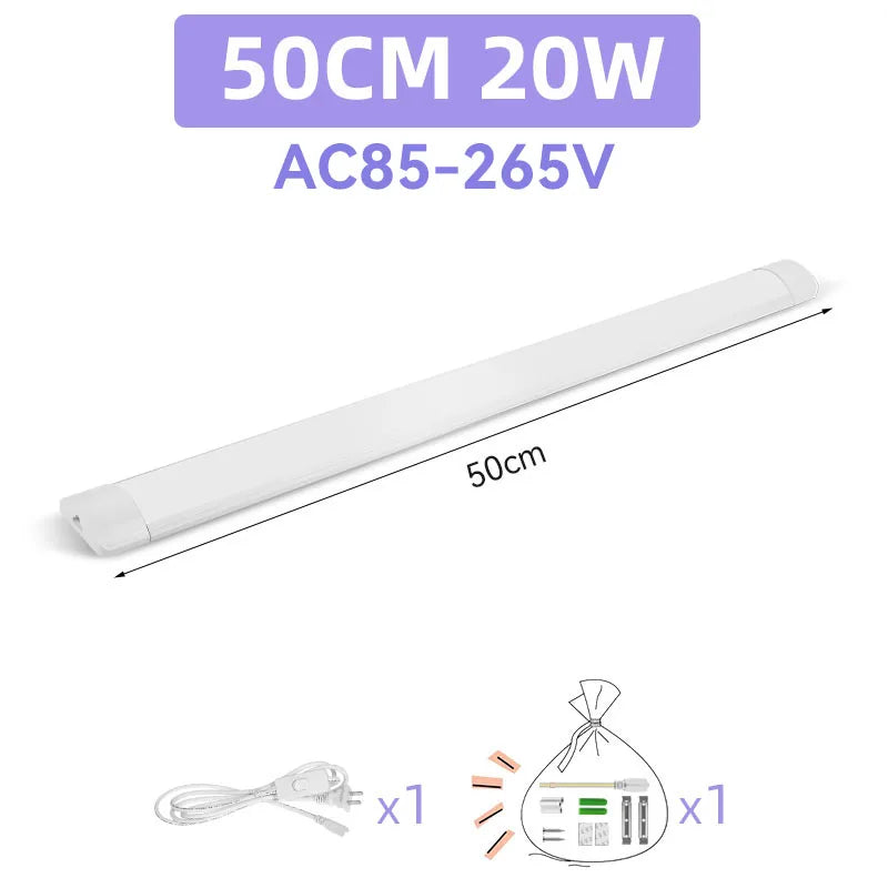 Home Indoor Light Strip High Brightness 90/120cm Tube Linear LED Tube Lamp 220v Lighting Bulb For Bedroom Kitchen Cabinet Lamps