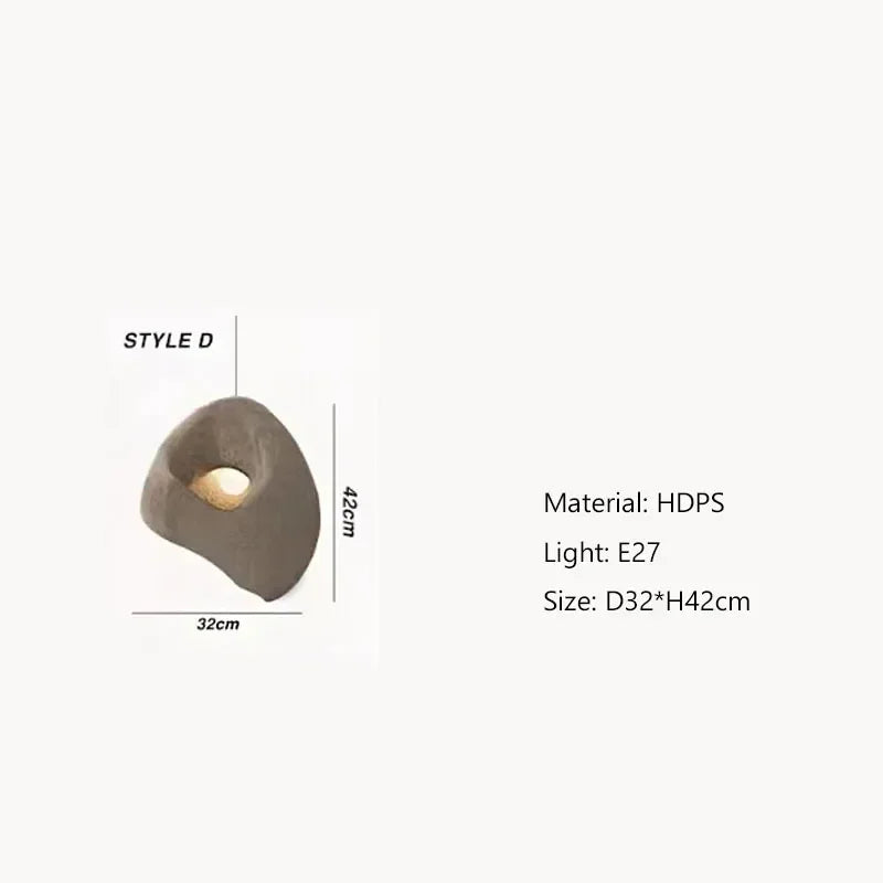Modern Wabi-sabi Handmade Led Pendant Light Living Dining Room Irregular Chandelier Home Decor Loft Bedroom Hanging Lamp Fixture