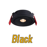 Recessed LED Down Light Dimmable Small Angle Anti-Glare COB Spotlights 7W Ceiling Lamp 3-8-15° Ambient Light AC85-265V Interior