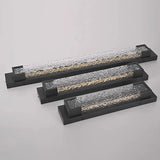 Modern Outdoor Stainless Steel Long-Strip LED Wall Lamp - IP65 Waterproof Linear Exterior Porch Sconce Fixture for Garden, Patio & House Facade