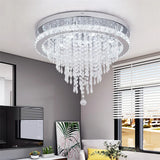 Smart LED K9 Crystal Chandelier - Modern Luxury Remote Control Ceiling Light
