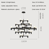 Modern Luxury Foyer G9 Led Chandelier Lustre Metal Pendant Chandelier Lighting Stairs Hanging Lamp Deco Led Indoor Light Fixture