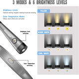 Student LED Neck Reading Light Dimmable Eye-caring lamps Bendable Arms Rechargeable Long Lasting Book Lighting For Hot Sell