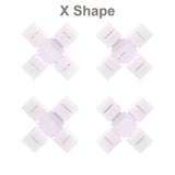 LED Strip Solderless Led Connector 2/3/4/5PIN  L/T/X Shape Corner Connector For 10mm WS2811 WS2812 3528 5050 RGB Led Strip Light
