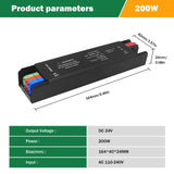 Ultra-Thin LED Power Supply - 12V / 24V DC Lighting Transformer (60W-400W)