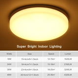 Round Led Ceiling Lamp 48W 24W 18W LED Ceiling Light for Living Room Kitchen Bedroom Lighting