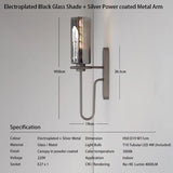 Caren Lighting Luxury wall sconces Shadow Modern nordic wall lamp e27 glass filement Edison hotel bedroom decorative interior