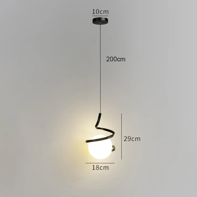 Nordic LED Pendant Light Bedroom bedside hanging line light For Living Home Decoration Dining Table Hanging Lamp Indoor lighting