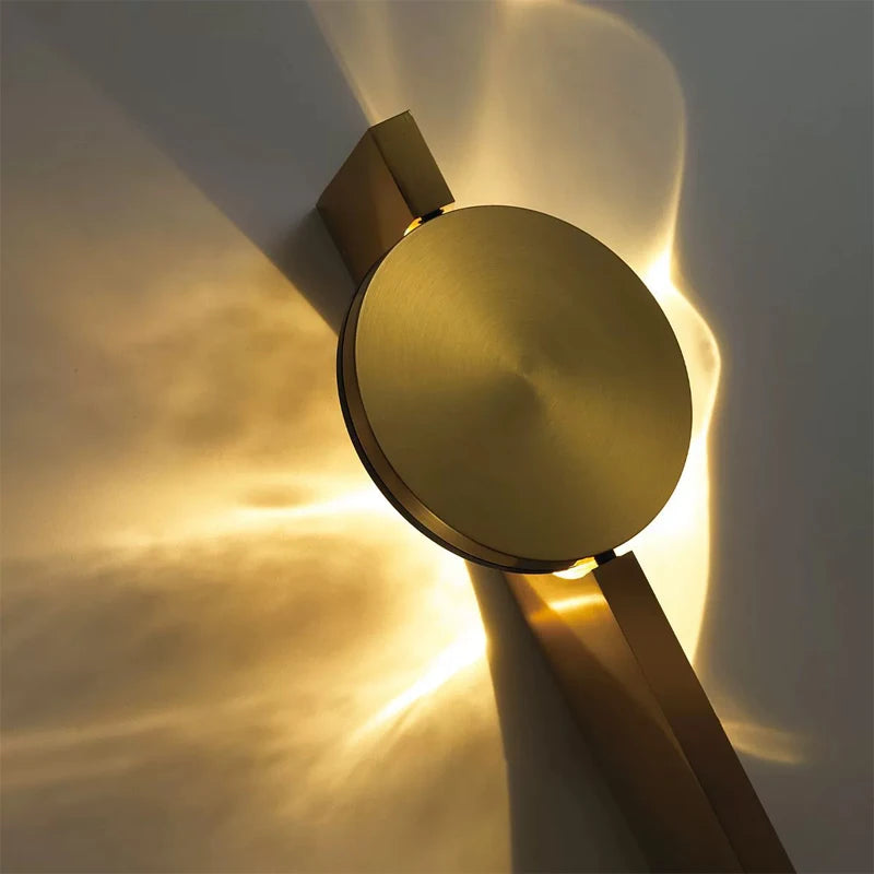 Artistic Corrugated Wall Lamp LED Living Room Background Wall Light Home Porch Corridor Wall Sconce Atmosphere Creative Lighting