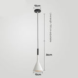 Modern Led Pendant Lights Black White Kitchen Fixtures Bedroom Table Dining Room Hanging Lamp Lampshade Home Chandelier