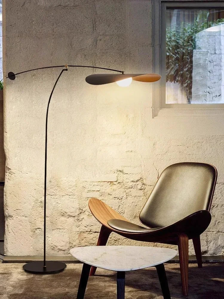 Modern Nordic Minimalism Hat Floor Lamps Homestay Living Room Sofaside Designer Lamp Study Bedroom Home Lighting Decor Fixtures