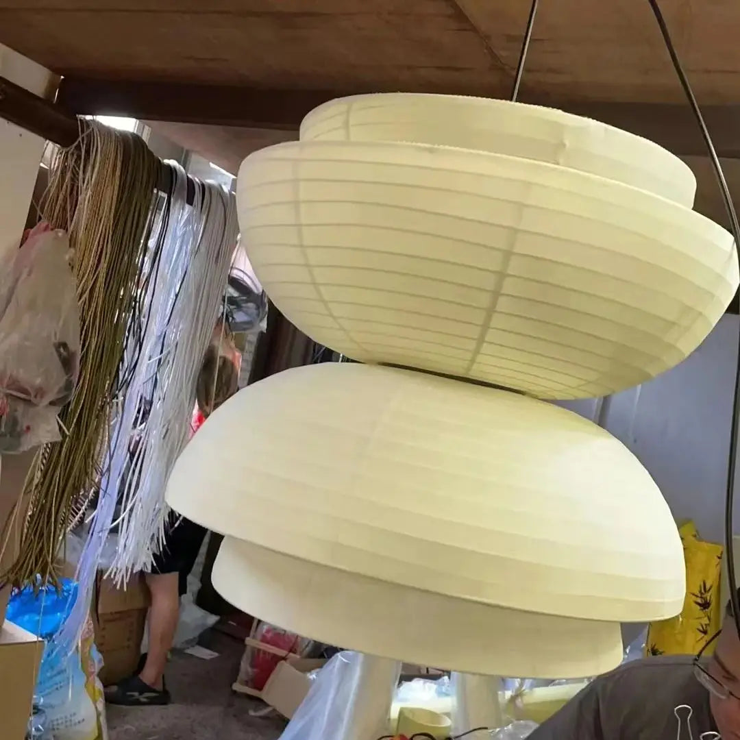 Creative Noguchi Lamp Japanese Pendant Lights Vintage Fabric Lantern Wabi Sabi Lights For Living Room Home Dining Room Lighting