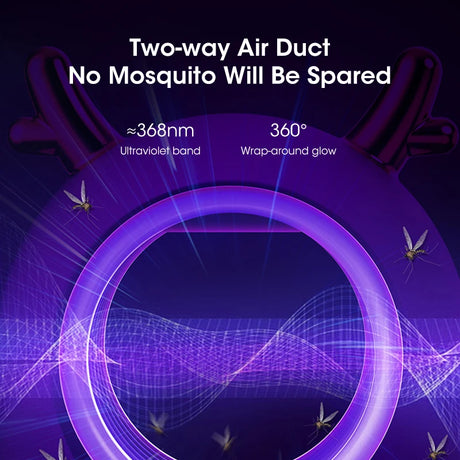 Electric Mosquito Fly Trap Harmless Mosquito Fly Exterminator Professional Inhalation Zapper Indoor Trap Multifunctional