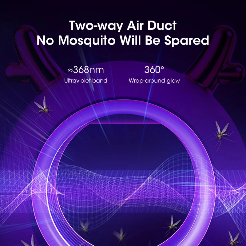 Electric Mosquito Fly Trap Harmless Mosquito Fly Exterminator Professional Inhalation Zapper Indoor Trap Multifunctional