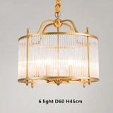 Modern Copper Led E14 Chandelier Glass Tubes Round Gold Metal Pendant Chandelier Lighting 2 Models On Sales Hanging Lamp Fixture