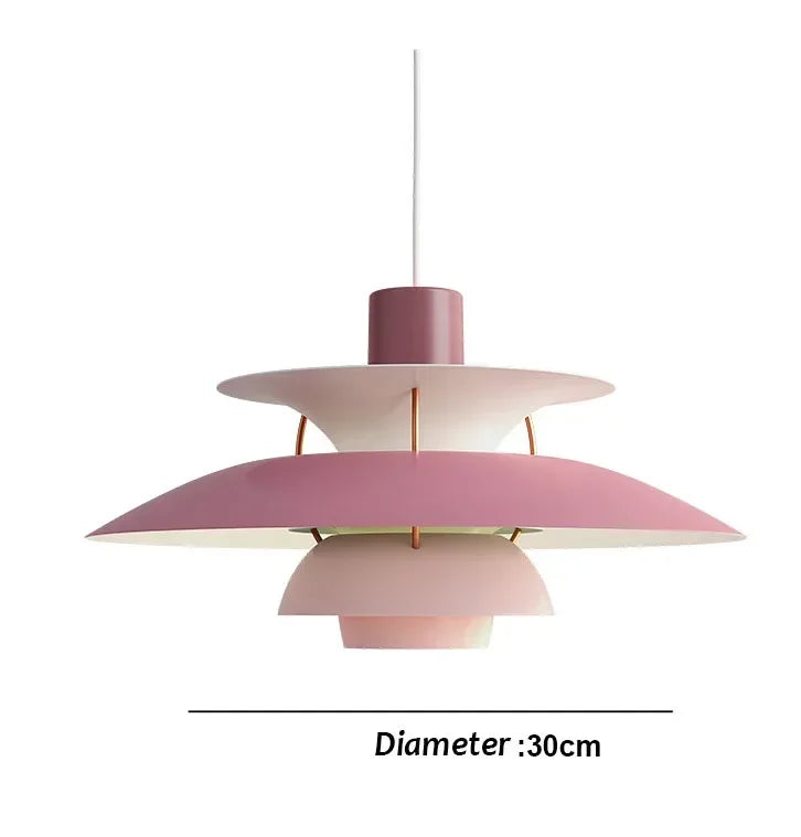 30CM Nordic Creative Design Pendant Lamp High Quality Color Umbrella Led Chandeliers Living Kitchen Bedroom Home Furnishings Lighting