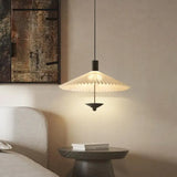 Wabi-Sabi Fabric Hanging Chandelier Light - Simple Cloth Ceiling Pendant Lamp Fixture for Bedroom, Dining Room & Living Area