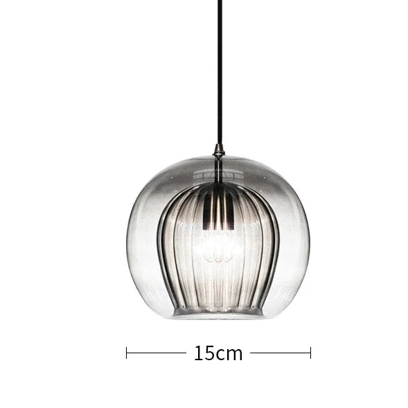 Nordic Modern Glass Pendant Lamp - Minimalist Kitchen Island Hanging Light