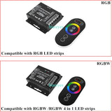 Remote Controller Touch Screen Remote Control Single color Dimmer CCT RGB RGBW RGBCCT LED strip Music Activated receiver