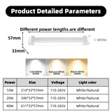 LED Track Light (10W/20W/30W/40W) - 110V/220V Ceiling Rail Spotlight Fixture for Indoor Home & Retail Decor