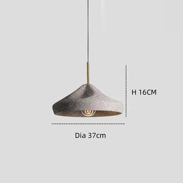 Modern Industrial Style Pendant Light Indoor LED Cement Lampshade Chandelier Art Design Parlor Bedroom Kitchen Cafe&#39;s Hanging Lamp