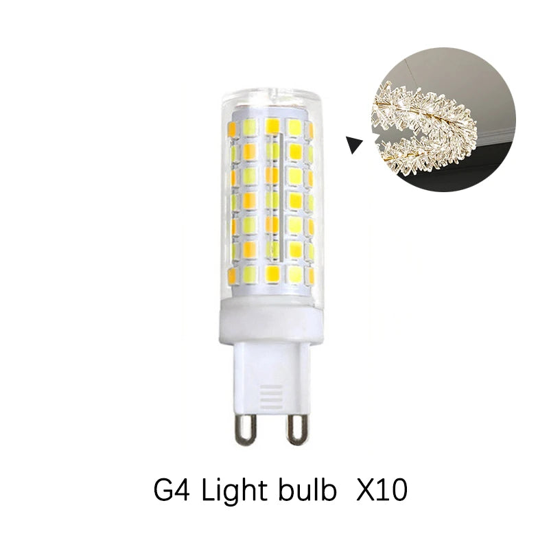 Nordic Modern Ceiling Chandelier Bedroom Dining Living Room Crystal Pendant Lamp Interior Decoration Firefly Garland LED Light