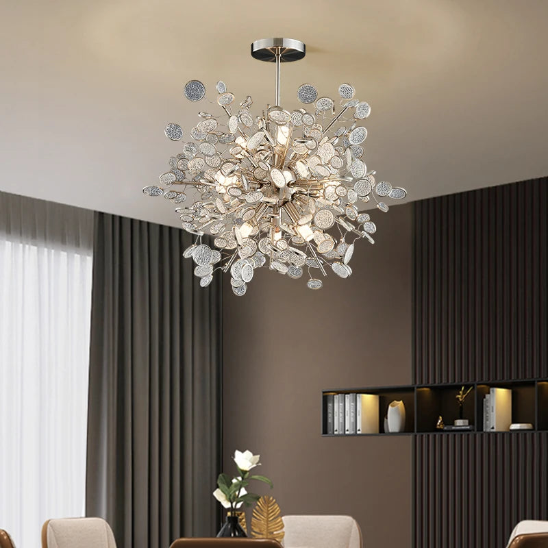 Light Luxury Ceiling Chandelier 2025 Lustres Modern Designer Villa Living Room Dining Room Pendant Lamp Home Decor Light Fixture