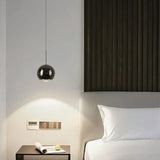 Modern Adjustable Angle LED Round Pendant Light - Stretchable Minimalist Chandelier Lamp for Bedroom Bedside, Dining & Home Decor