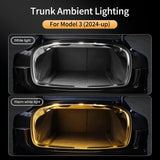 For Tesla Model 3 Highland 2024 2025 2026 Front Trunk Brighten LED Strip Waterproof Flexible DIY Flexible Front Rear Trunk Light