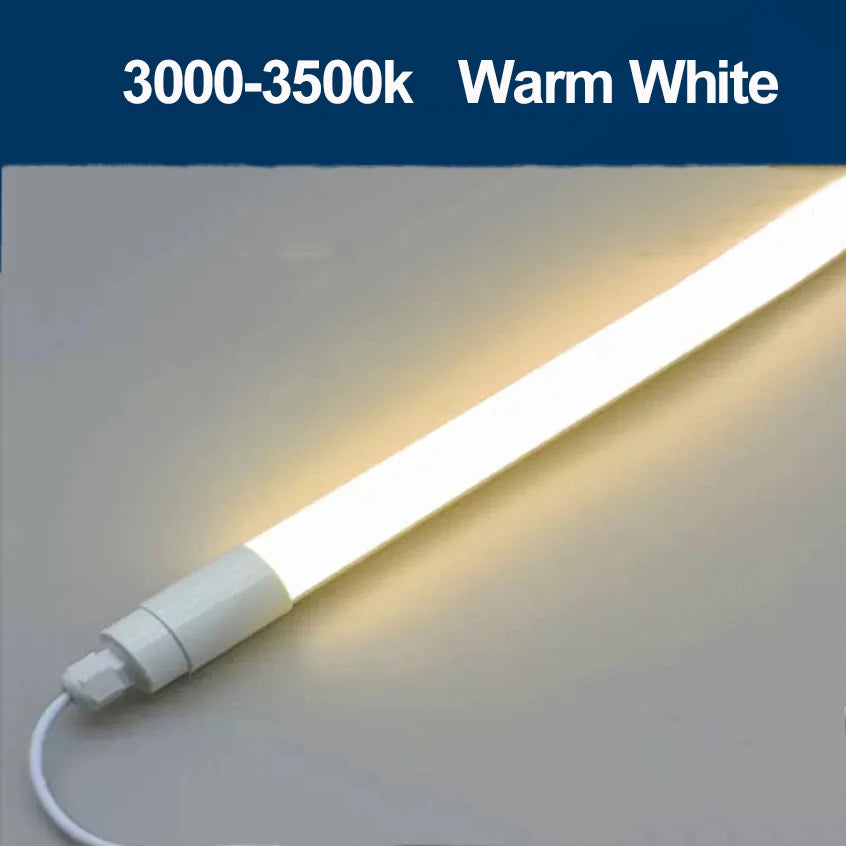 25-Pack Waterproof T8 LED Tube Lights (AC110V–220V, IP65/IP67) - 6500K Daylight White (1ft, 2ft, 3ft, 4ft | 5W–22W)