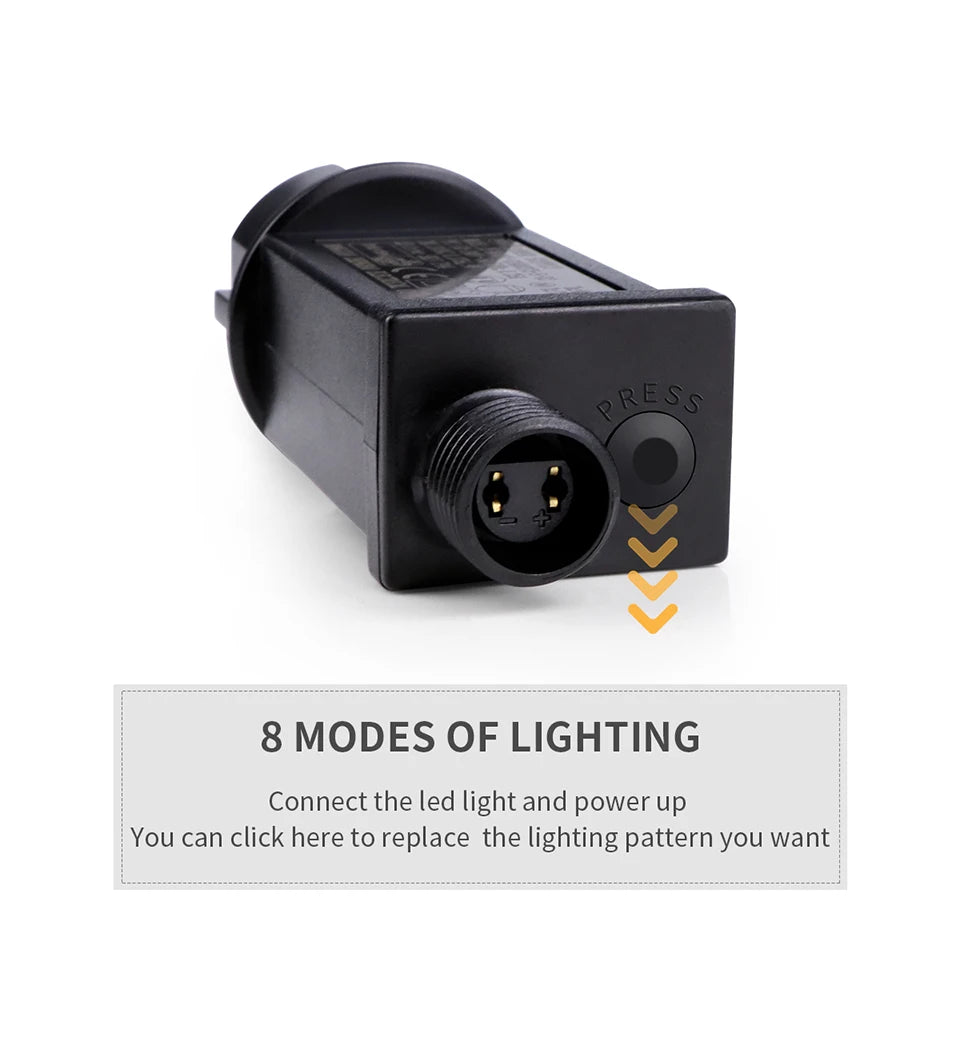 10M-100M Led Light String Street Garland Fairy Light 110V 220V Waterproof Outdoor Garden Party Wedding Christmas Decoration Lamp