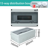 HT Series IP65 Waterproof Electrical Distribution Box (2/3/5/8/12/15/18/24 Way) - PC Plastic Outdoor Junction & Circuit Breaker Switch Box