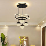 Modern Dining Room led Chandelier Lighting Three LED Colors Nordic Restaurant Lighting Living Room Chandelier Hanging Lamp