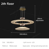 Living Room Pendant Light Duplex Staircase Pendant Light Villa for Dining Table Hanging Lamp Living Room Chandelier