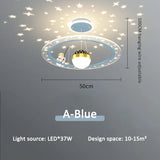 Children's Room Pendant Lamp Creative Cartoon Astronaut Starry Sky Boy Girls Bedroom Chandelier Modern Restaurant Lighting Decor