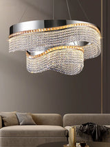 Nordic Crystal Pendent lamp Living room Chandelier New Dining room Bedroom Luxury LED Pendant High-end Interior Lighting Luster