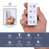 Metal Remote Control Ceiling Fan, 5 Blades Ceiling Fans Room Decor Home Fan  Ceiling Fan with Led Light