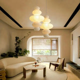 Japanese Rice Paper Pendant Light with E27 Bulb - Modern Sculptural Ceiling Suspension Chandelier & Floor Lamp Fixture for Living Room Art Decor