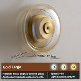 Designer Glass Wall Lamp LED Black Gold Decorative Sconce for Living Room Bedroom Corridor Bedside Background Copper Wall Light