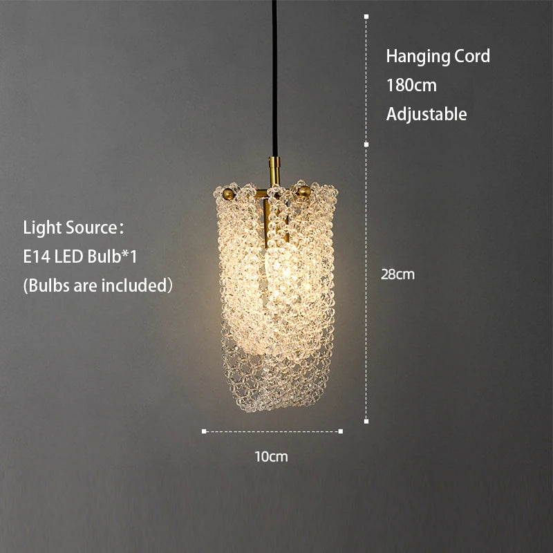 Modern Remote Control LED Ceiling Chandelier 2023 Luster&#39;s New Trend Crystal Hanging Light Bedroom Bedside Pendant Lamp Nightlight