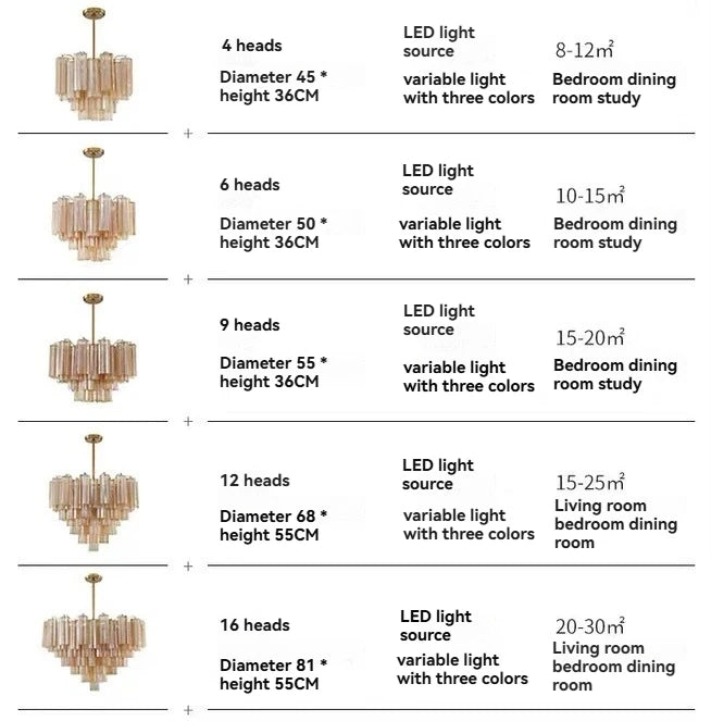 Italian Murano Glass Chandelier Pendant Light - Luxury Handblown Ceiling Hanging Lamp Fixture for Living Room, Hotel, Restaurant & Dining Room Decor
