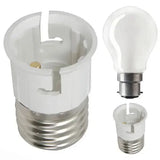E27 to B22 Light Socket Adapter Converter (1/3/6/10 Pack) - AC 110V-220V Screw to Bayonet Bulb Holder Extender for LED Lamps