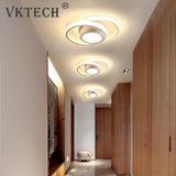LED Ceiling Lamp Corridor Balcony Black white Indoor chandelier Ceiling Light for Bedroom Living Room Aisle Decoration 86-265V