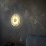 Modern Luxury Creative Marble Wall Light - Alabaster Marble Wall Sconce for Bedroom Bedside Living Room Aisle Indoor Decor