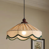 2026 Arab Rustic New Classic Fabric Hanging LED Lighting Chandelier Pendant Light Bedroom Livingroom Lamp Interior House Decorat
